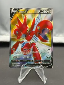 Scizor V - 183/189 - Pokemon Darkness Ablaze Sword & Shield Full Art Card NM - Image 1