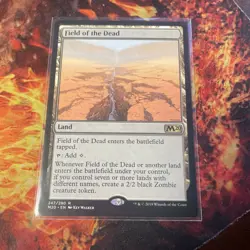 Magic: The Gathering Field of the Dead Land Card Rare Core Set 2020 English 247… - Image 1