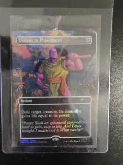 THANOS Magic the Gathering PSA Magazine Promo Swords to Plowshares Marvel - Image 1