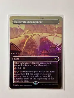 MTG Magic The Gathering Borderless Showcase FOIL Dalkovan Encampment - Image 1