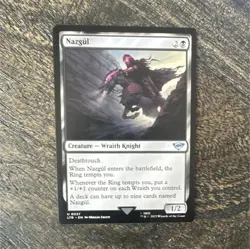 Wizards of the Coast MTG Nazgul Uncommon Regular LOTR #0337 Black EN 1/2 - Image 1
