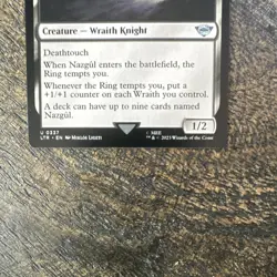 Wizards of the Coast MTG Nazgul Uncommon Regular LOTR #0337 Black EN 1/2 - Image 3