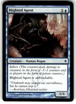 Blighted Agent New Phyrexia Regular MTG - Image 1