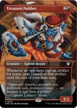Treasure Nabber (Foil, Borderless, #645, NM-M) Commander Masters (CMM), MTG - Image 1