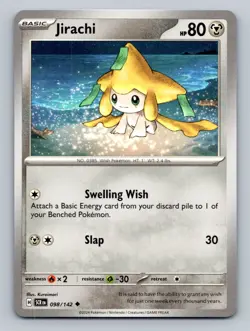 Jirachi Uncommon SV07: Stellar Crown #098/142 tcg Pokemon Card NM - Image 1