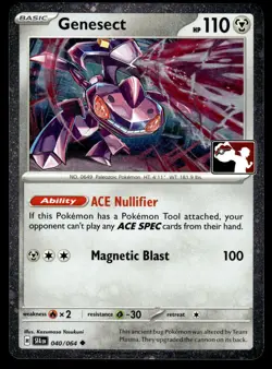 Genesect 040/064 Holo Uncommon Prize Pack Series Cards Pokemon Holo NM - Image 1