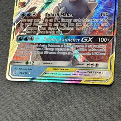 Pokemon Blastoise & Piplup GX Ultra Rare Sm-Cosmic Eclipse 38/236 - DAMAGED - Image 5