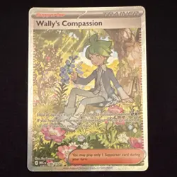 Pokemon TCG Wally's Compassion 186/132 ME01 Full Art Holo SIR English - Image 1