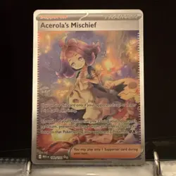 Pokemon TCG Acerola's Mischief 183/132 ME01 Full Art Holo SIR English - Image 1