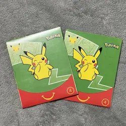 McDonald’s Pokemon TCG 2021 25th Anniversary Happy Meal 2 Packs Pikachu - Image 1