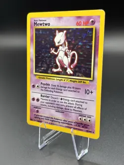 Pokemon TCG Mewtwo Base Set 10/102 Holo Rare English 1999 Wizards of the Coast - Image 2