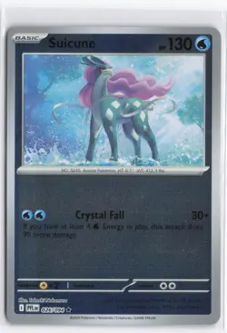 Suicune 026/094 Rare Phantasmal Flames Pokemon Reverse Holo Near Mint - Image 1