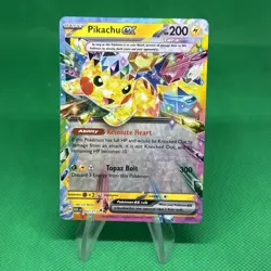 Pokemon TCG Pikachu EX 057/217 Ascended Heros Holo NM/Mint - Image 1