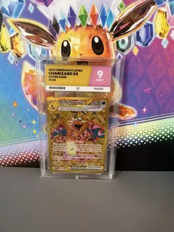 Pokemon TCG Charizard ex Full Art Gold 228/197 Obsidian Flames Ace 9 - Image 1