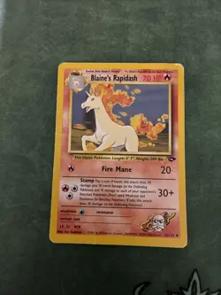 Blaine's Rapidash Uncommon Unlimited Gym Challenge 033/132 Pokemon TCG - Image 1
