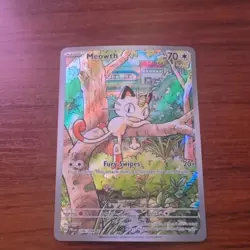 Pokemon Meowth 106/094 – Phantasmal Flames – TCG - MINT - Protected On Day 1 - Image 1