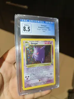 1999 Pokemon Fossil Gengar Unlimited Holo 5/62 CGC 8.5 - Image 5