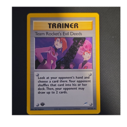 Pokemon WOTC Team Rocket's Evil Deeds 103/105 Neo Destiny Uncommon 1st Ed EN - Image 1