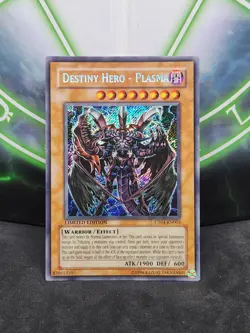 Yugioh Destiny Hero - Plasma CT04-EN003 Secret Rare Limited Edition NM - Image 1