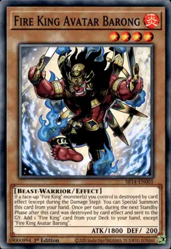 Fire King Avatar Barong - 1st Edition SR14-EN005 - NM - YuGiOh - Image 1