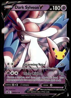 Dark Sylveon V SWSH134 JUMBO OVERSIZED Black Star Promo Pokemon Card - Image 1