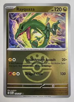 Rayquaza 153/217 Ascended Heroes Reverse Holo Friend Ball Pokemon TCG NM - Image 1
