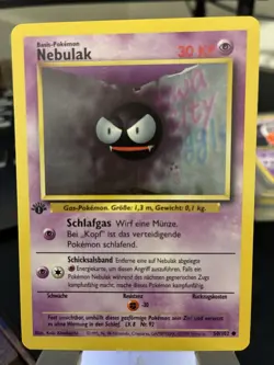 1999 Pokemon German Nebulak #50 – 1st Edition – Non-Holo – EX-Mint – WOTC - Image 1
