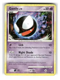 Gastly 36/99 Uncommon Arceus Pokemon Damaged - Image 1