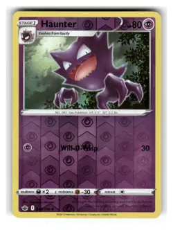 Haunter 056/198 Uncommon Chilling Reign Pokemon Reverse Holo Lightly Played - Image 1