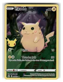 Pikachu 005/025 Holo Rare Celebrations Pokemon Lightly Played - Image 1