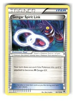 Gengar Spirit Link 95/119 Uncommon Phantom Forces Pokemon Lightly Played - Image 1