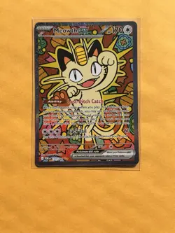 Meowth ex Pokemon • Perfect Order Special Illustration Rare • 121/088 Pokemon NM - Image 1