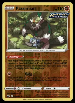 Passimian 088/198 Rare Chilling Reign Pokemon Reverse Holo Near Mint - Image 1