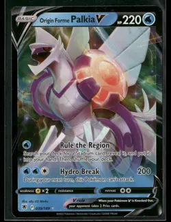 Origin Forme Palkia V 039/189 Holo V Rare Astral Radiance Pokemon Near Mint - Image 1