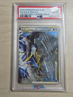 2010 POKEMON TRIUMPHANT PALKIA & DIALGA LEGEND BOTTOM #102 PSA 8 NM #129539778 - Image 4