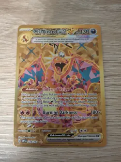 Charizard ex 228/197 Gold - Obsidian Flames - Pokemon TCG - SHIPS FAST - Image 1