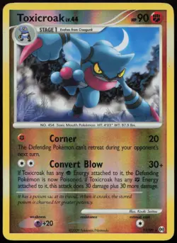 Toxicroak 11/99 MP Arceus Rare Reverse Holo Pokemon - Image 1