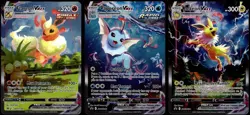 Set of Flareon SWSH180 Vaporeon SWSH182 Jolteon SWSH184 VMAX JUMBO Pokemon Card - Image 1