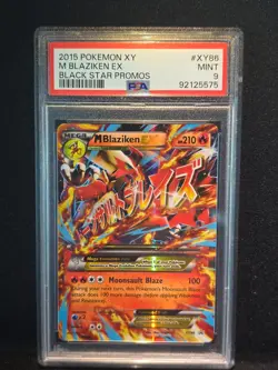 2015 Pokemon Mega M Blaziken EX Full Art Holo XY Black Star Promo PSA 9 #XY86 - Image 1