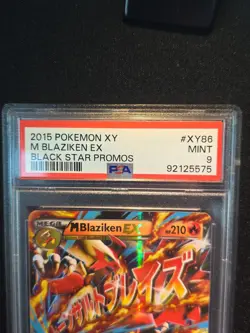 2015 Pokemon Mega M Blaziken EX Full Art Holo XY Black Star Promo PSA 9 #XY86 - Image 4