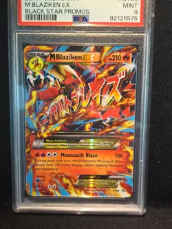 2015 Pokemon Mega M Blaziken EX Full Art Holo XY Black Star Promo PSA 9 #XY86 - Image 5