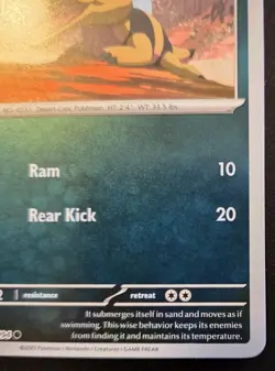 Sandile 064/094 Reverse Holo Common Phantasmal Flames Pokemon TCG - Image 5