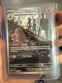 Team Rocket’s Dugtrio 239/217 Ascended Heroes Illustration Rare Pokemon TCG NM - Image 1