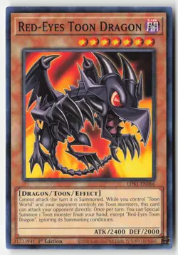 Yugioh - Red-Eyes Toon Dragon LDS1-EN066 1st Edition - Legendary Duelists: Seaso - Image 1