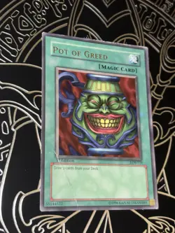 Pot Of Greed LOB-119 1st Edition NA Print Rare Damaged Yugioh - Image 2