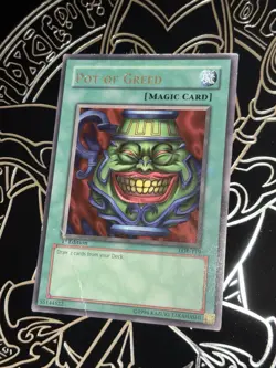 Pot Of Greed LOB-119 1st Edition NA Print Rare Damaged Yugioh - Image 3