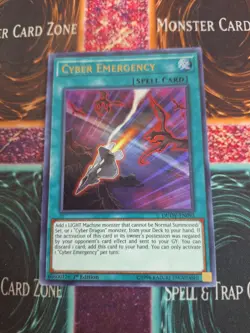 Yu-Gi-Oh! Cyber Emergency DUOV-EN092 Ultra Rare 1st Edition Near Mint - Image 1