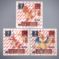 Pokemon Card AMADA Sticker Seal Charizard Charmeleon Charmander VG Japanese r815 - Image 1