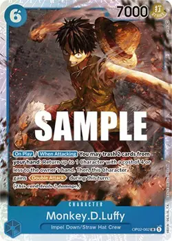One Piece TCG | Monkey.D.Luffy | OP02-062 | Paramount War | NM - Image 1