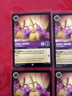 X4 Disney Lorcana - Magic Broom- Bucket Brigade 188/204 X4 - Image 3
